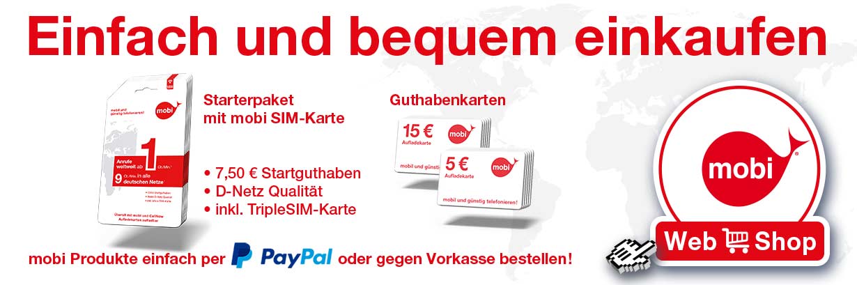 Einfach und bequem einkaufen! Zum Webshop...
